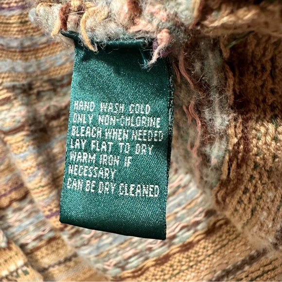 Lauren Ralph Lauren fair isle cashmere angora blend cardigan sweater size SMALL - Picture 11 of 14